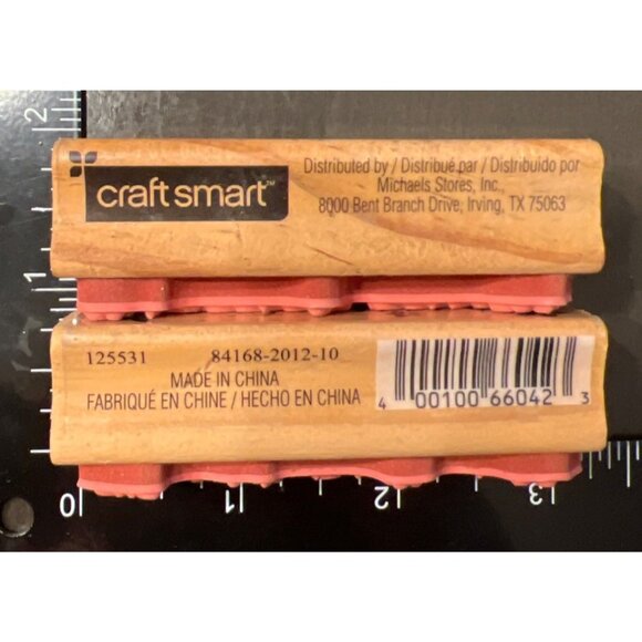 Craft Smart Rubber Stamp Spring Time & Floral Design Wood mounted 125531 - Picture 3 of 3